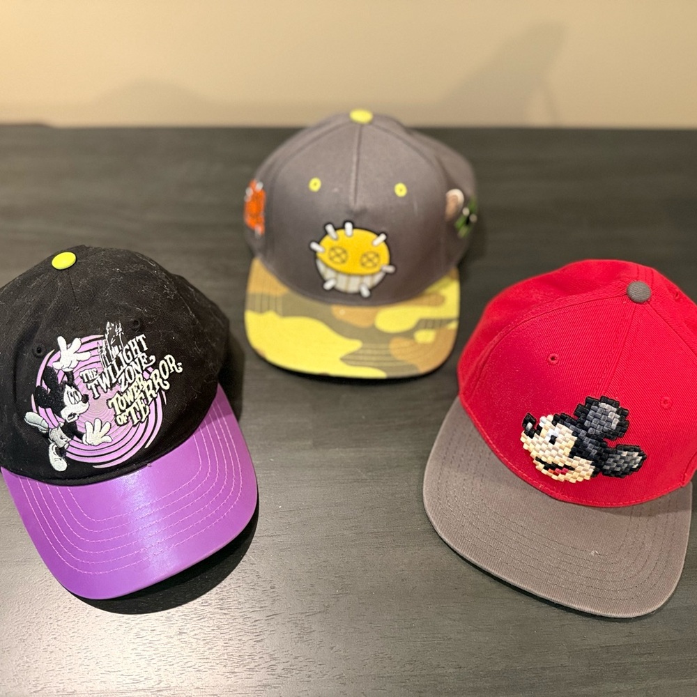 Disney Parks Baseball Cap Lot - Youth & Adult